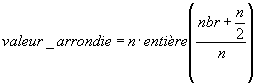 Formule pour arrondir